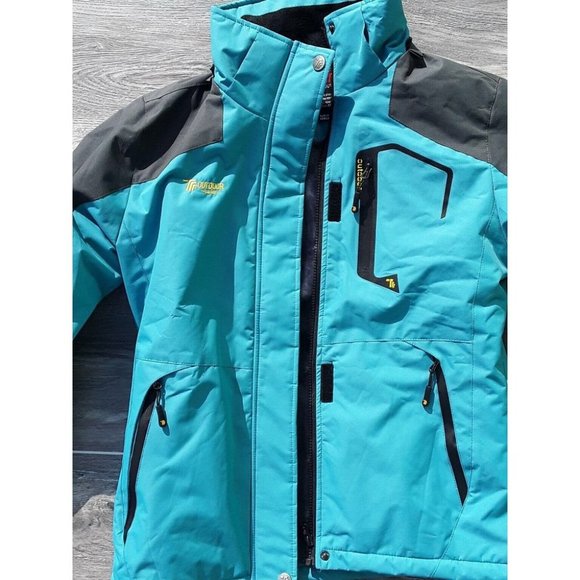Trr Womens Outdoor Jacket (no hood) size XS, Teal - Picture 4 of 7